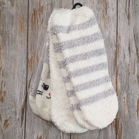 Womens Fuzzy Slipper Socks 2 Packs - Picture 5 of 5